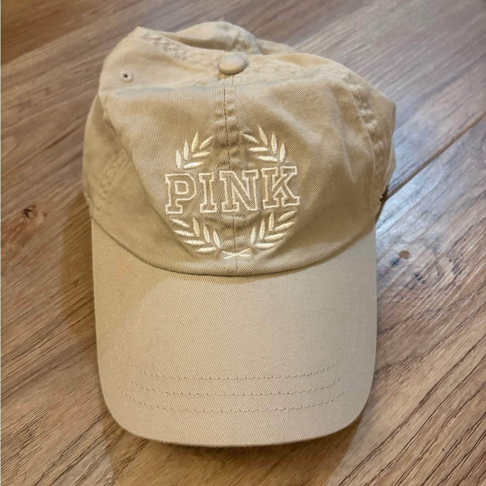 PINK Victoria's Secret Beige Cap